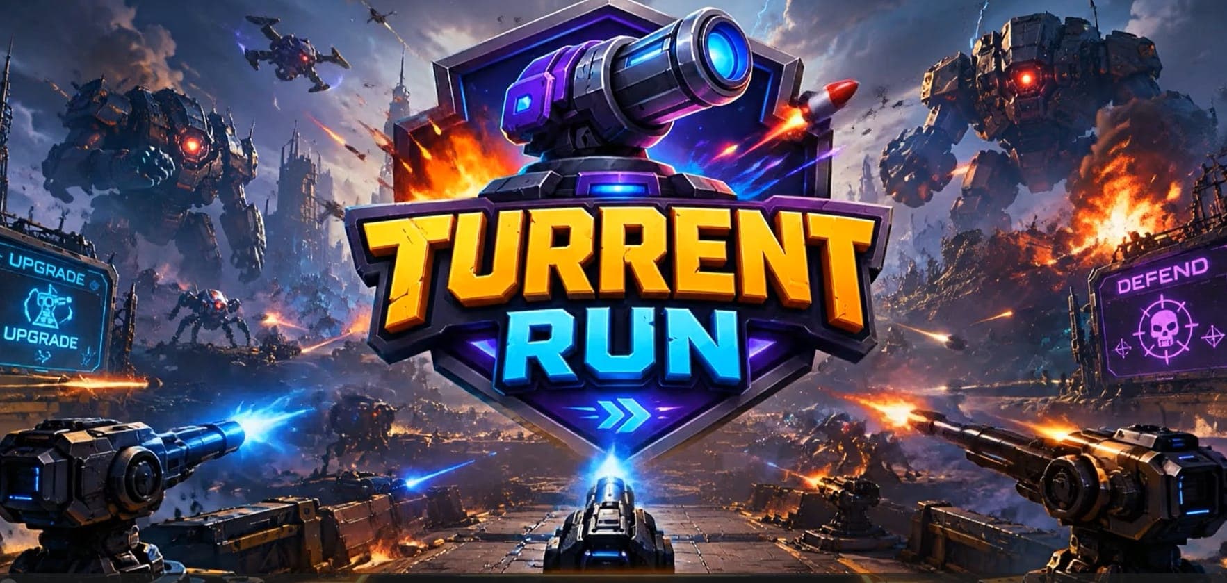 Enter the Intense Battlefield of Turrent Run
